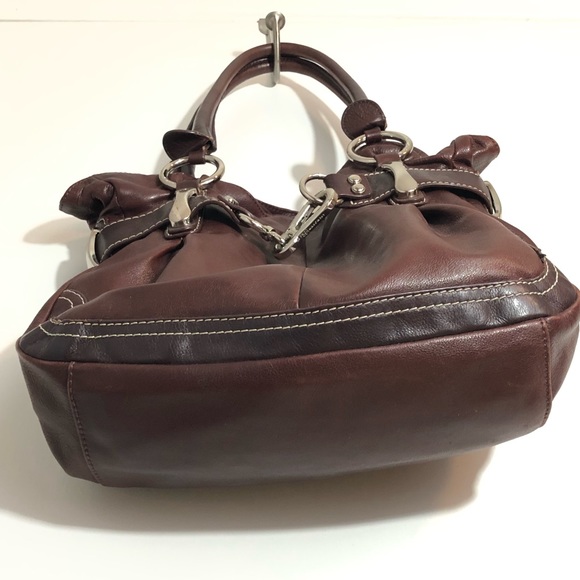 B. Makowsky Brown Hobo Purse Shoulder Bag - Picture 6 of 7